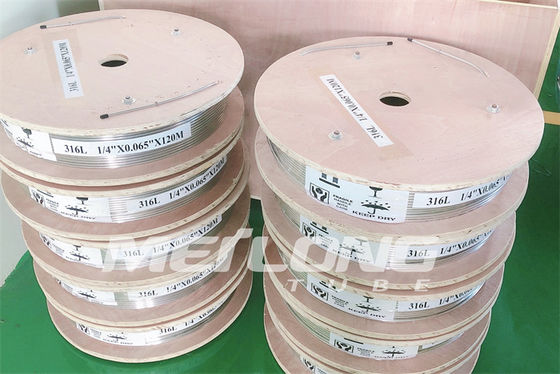 Van het het Buizenstelsel Naadloze SS316L ASTM A269 Staal van NACE MR0175/van ISO15156 SS Hydraulische de Buisrol