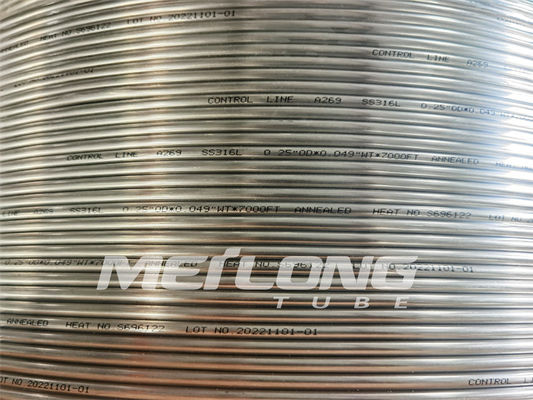 12000M Annealed Hydraulic Stainless Staal Gerolde de Lijnsterkte Met grote trekspanning van de Buizenstelselcontrole